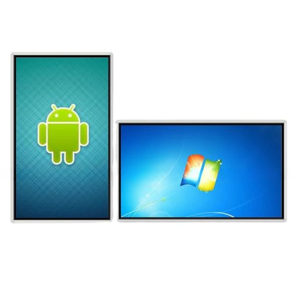 55 inch touch screen All-in-one mini PC kiosk android Win10 touchscreen monitor interactive terminal for advertising signage