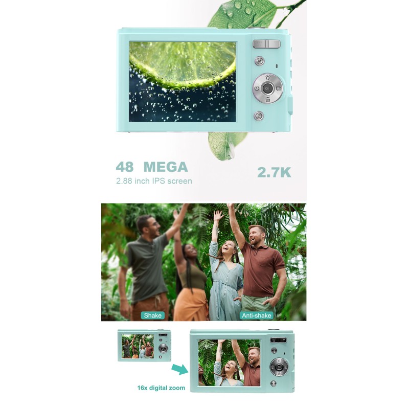 Wholesale Price HD 2.7K 48MP Digital Camera DSLR Camera 16X Digital Zoom 2.8'' IPS Screen Auto Focus Student Vlog Camera