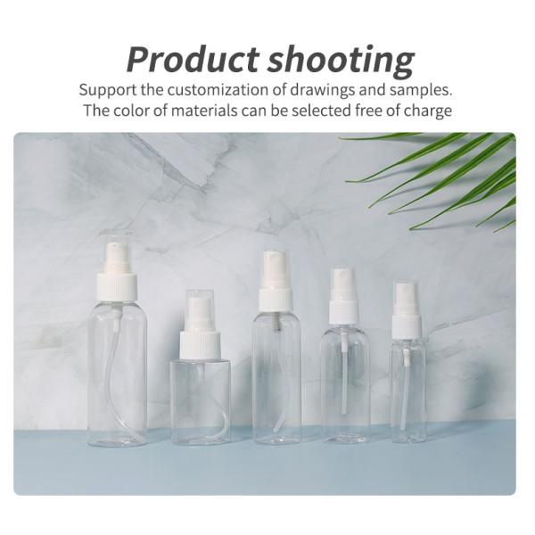 Botellas cosméticas de plástico personalizadas Botella de crema facial ovalada Embalaje vacío