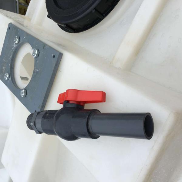 500L Roto-Mold Горизонтальная опора PCO Poly Transport Tank с насосом