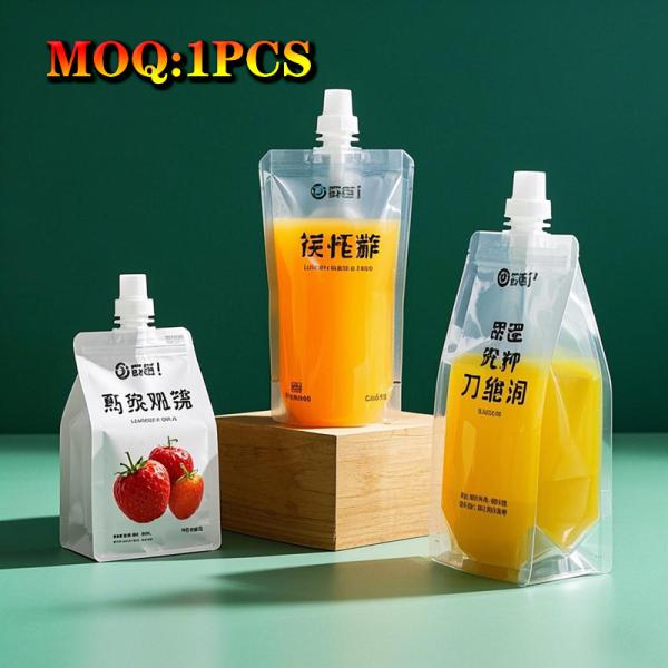 Eco-friendly Plastic Composites Spout Pouch For Customizable Sustainable Packaging