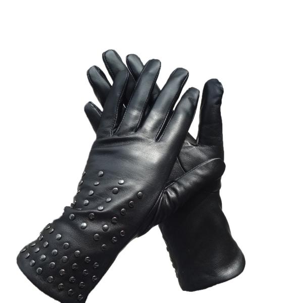 Plain Fashion Mens Soft Leather Gloves Keep Warm Lambskin Sheepskin OEM Design