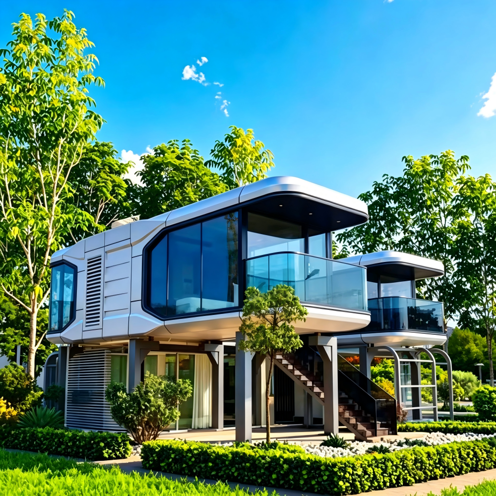 Modern Mobile Breathable Steel & Sandwich Panel Container House Multi-use Villa for Hotel Farmhouse & Workshop