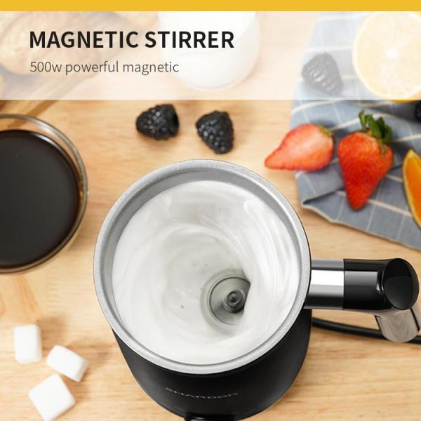 Машина распаровщика молока электрической жары грелки Frother молока эспрессо черная коммерчески