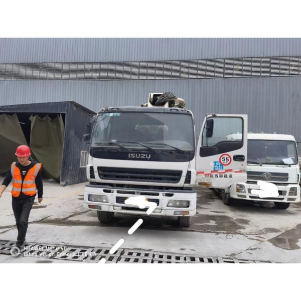 Белый Zoomlion 47m Подержанное оборудование для стационарного насоса Мобильный грузовик насос