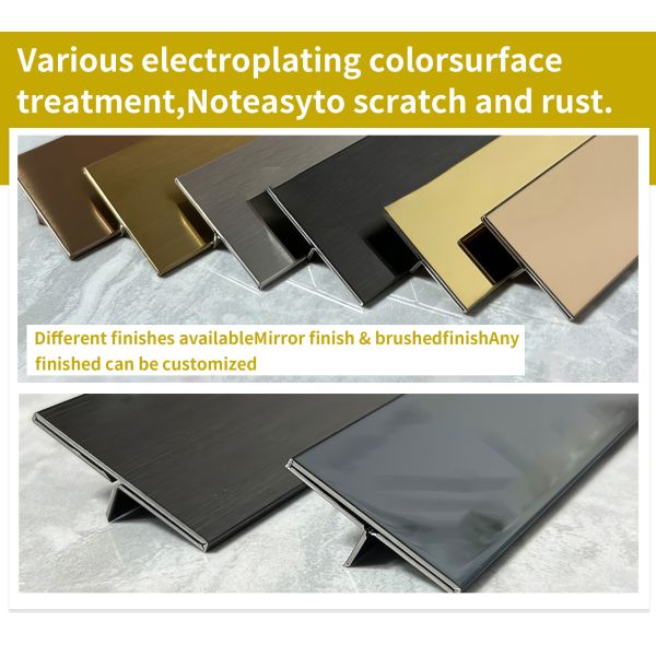 Long Lasting Stainless Steel Edging Strip Corrosion Resistance With Polished Finishin