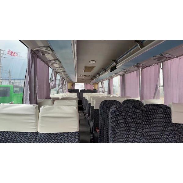 Second Hand Microbus 60 Seats 2+3 Seats Layout Yuchai Engine Blue Color Air Conditioner Used Young Tong Bus ZK6107