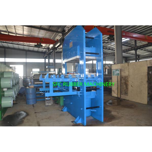 Frame Type Rubber Press Machine Electric Heating With Push Pull Mould