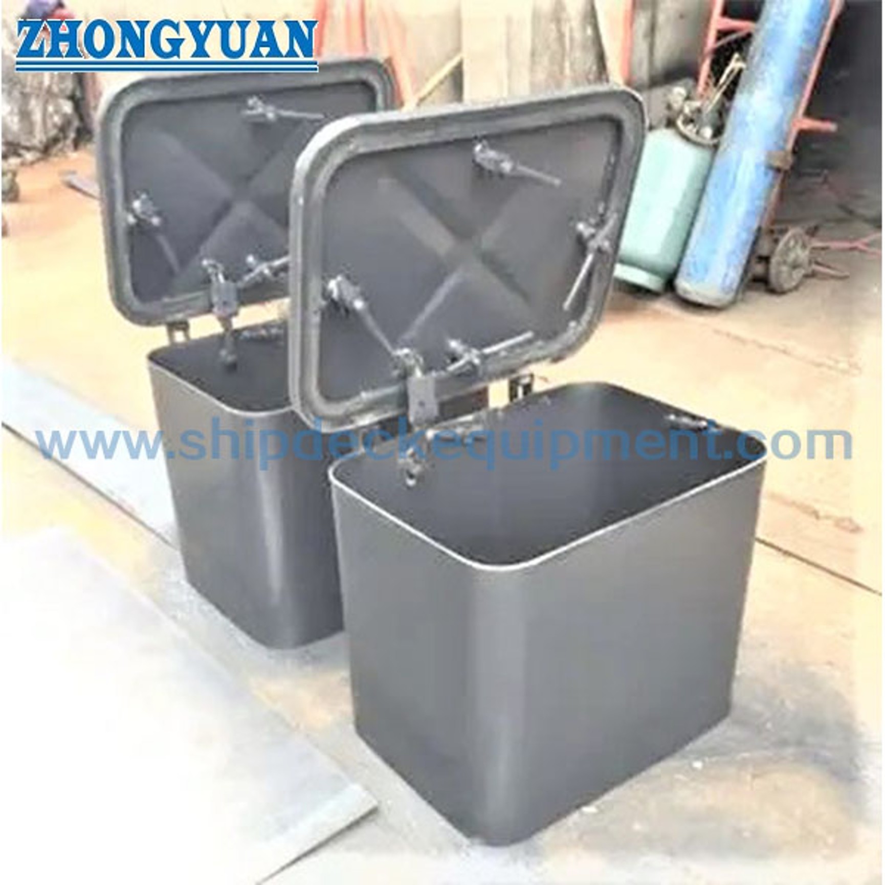 Both-Side Operated Weathertight Small Steel Hatch Cover with 4 Dog Clips | CB/T 3728 Type B