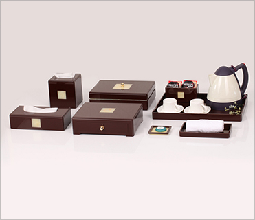 400*280*30mm black  rectangular acrylic room service tray