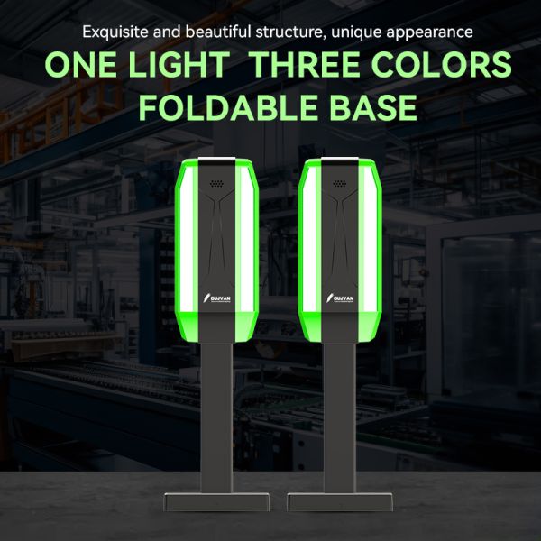 Luz de torre de baliza con ángulo de haz de 360°, CC 24V, pantalla de PC, alarma para aplicaciones de seguridad