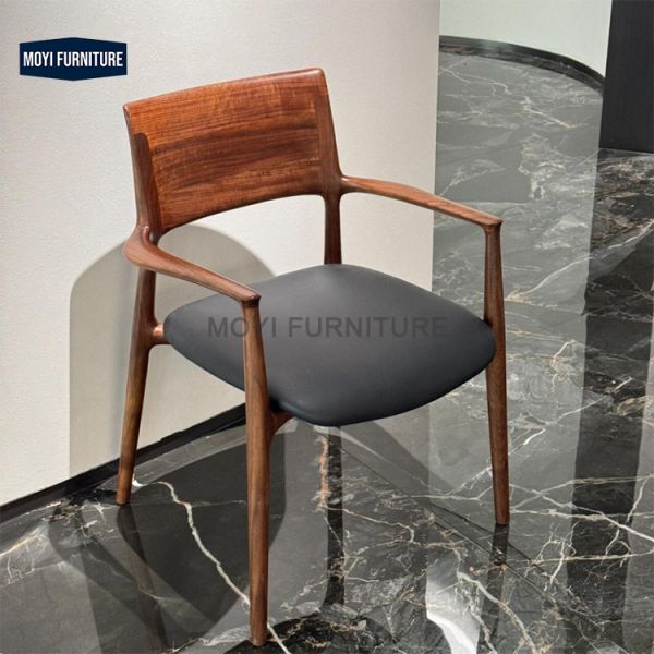 Nordic Modern Upholstery Chair Solid Wood Dining Chair for Restaurant Hotel