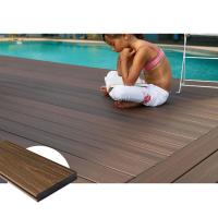 Teck foncé de installation facile de Decking en bois composé couvert par 138x23mm