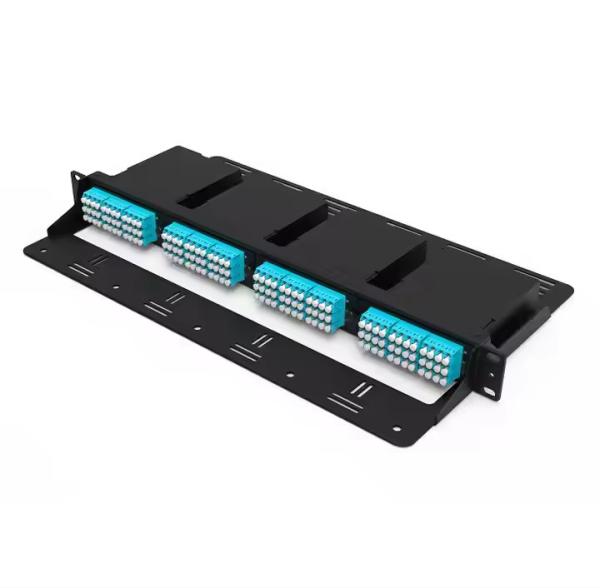 FHD haute densité 1U 144 monture de rack en fibre 4 x cassettes ou panneaux FHD