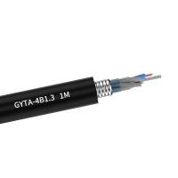 24 cabos aéreos da fibra do modo GYTA do cabo de fibra ótica blindado do núcleo únicos