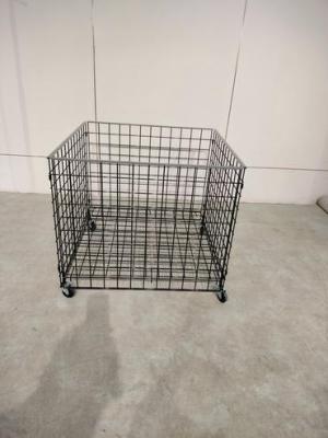 Dump Wire Grid Bin with Locked Casters