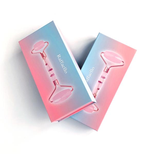 Impresión personalizada Flip top Box Cuidado de la piel Rollo facial Embalaje de productos Herramientas de belleza Lady Embalaje de papel Caja para cosméticos
