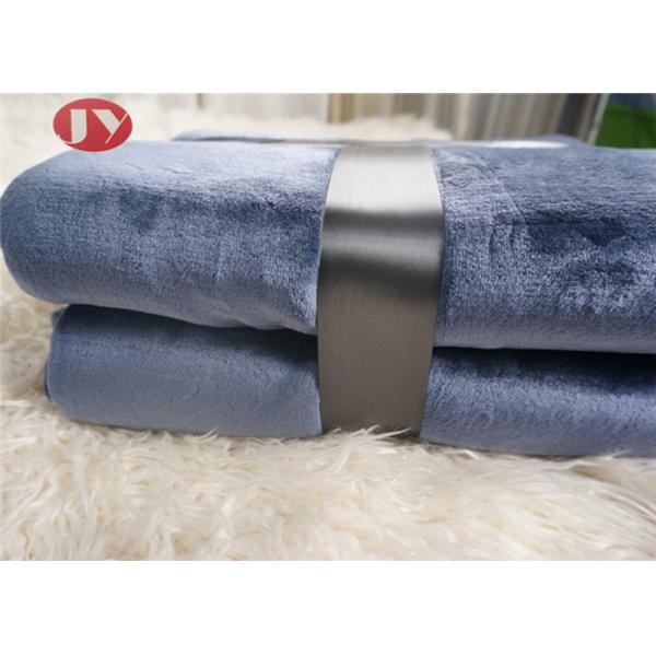 Home Solid Soft Heavy Thick Plush Mink Weighted Blanket Multiple Colors With Bellyband Package