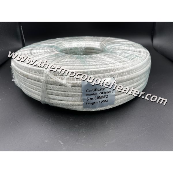 320°C High-Temperature Cable: 2 x 6mm² Copper-Nickel Multistranded Conductor