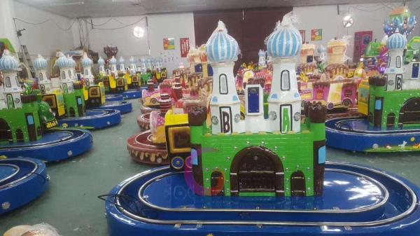 Fiberglass Double Seats British Train Kiddie Rides Coin Operated Amusement Rides