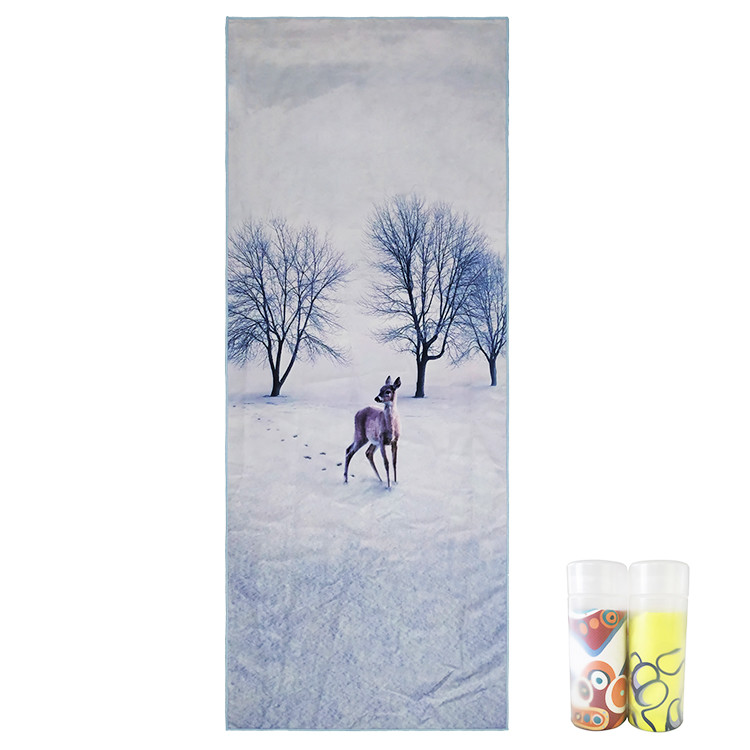 100% полиэстер мочит пляжный полотенце Microfiber абсорбции напечатало 60x120
