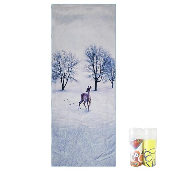 100% полиэстер мочит пляжный полотенце Microfiber абсорбции напечатало 60x120