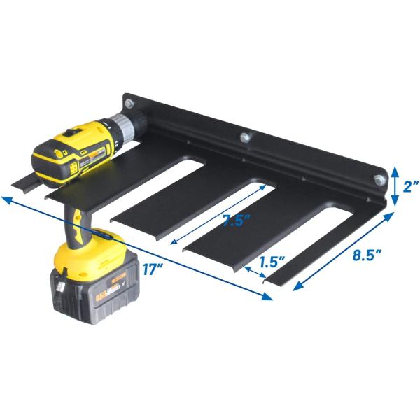 Instalação de parede de aço Rack de armazenamento de ferramentas elétricas para organização de garagem Solução de trabalho pesado