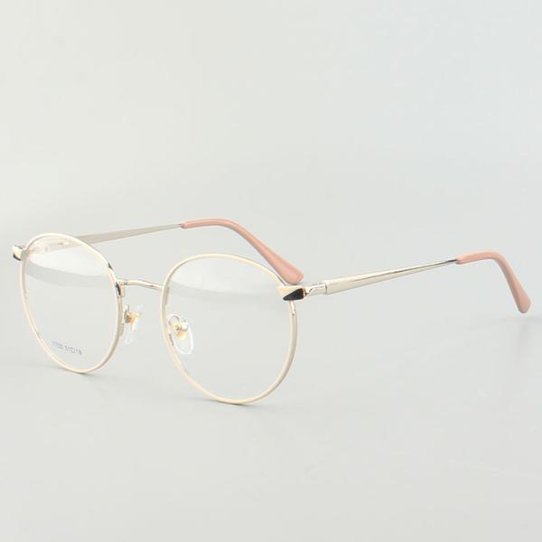 Round Eyewear Stainless Steel Metal Optical Frame