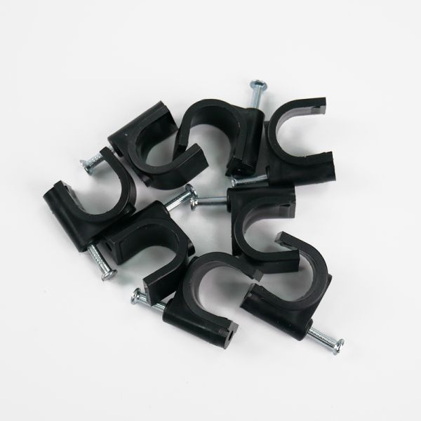 Widely Used Plastic Wire Clips on Wall 12mm Black Cable Clips