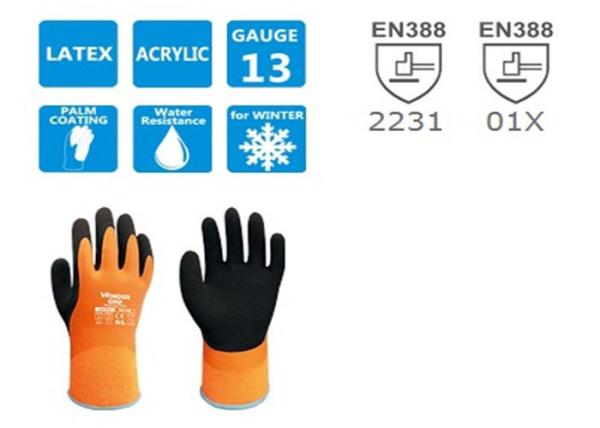 Acrylic Anti Cold Thermal Winter Work Gloves Double Coating 80 - 125 G / Pair