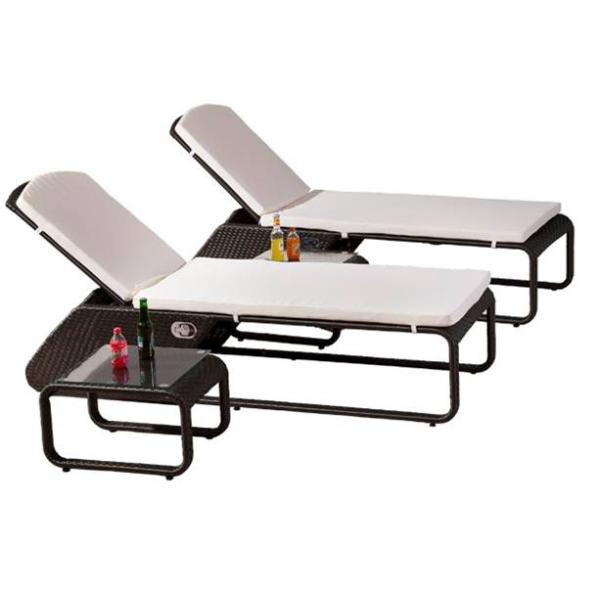 rattan chaise lounger furniture -4007