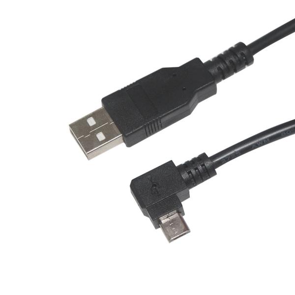Cabo USB 2.0 Preto para Micro USB 1m 1,5m Transferência de Dados Carregamento