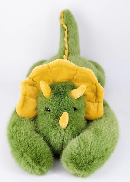Low MOQ Green Dinosaur Stuffed Animals Toys Custom Soft Plush Factory