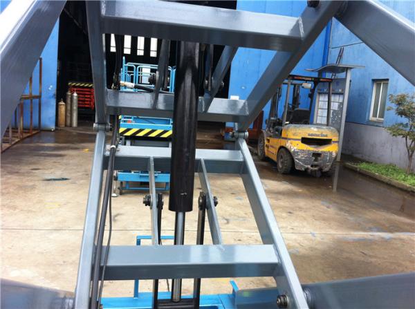 o móbil 300kg Scissor o azul elevado poder da plataforma de trabalho do retângulo do elevador