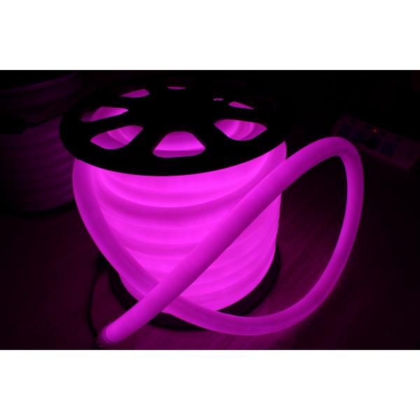 360 degree round 100leds/m 25m spool purple 110v neon flex light waterproof