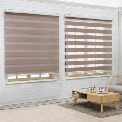 Aluminum Slat 610gsm Hotel Type Curtains 60mm Anti Uv Pvc Polyester Material