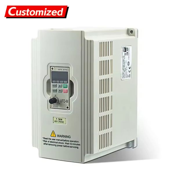 Custom Sensorless Vector Control AC Drive VFD Inverter 220V/380V 5.5KW for Industrial Automation