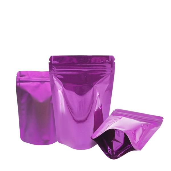 Purple Stand Up Foil Food Packaging k Bag