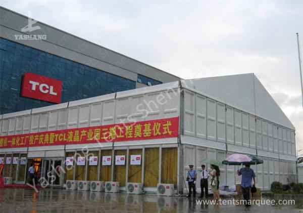 Aluminum Framed outdoor event canopy Tent Hard Glass and ABS Wall Designed