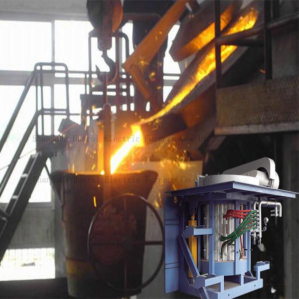 Forno de fusão por indução de ferro de poupança de energia com maior eficiência