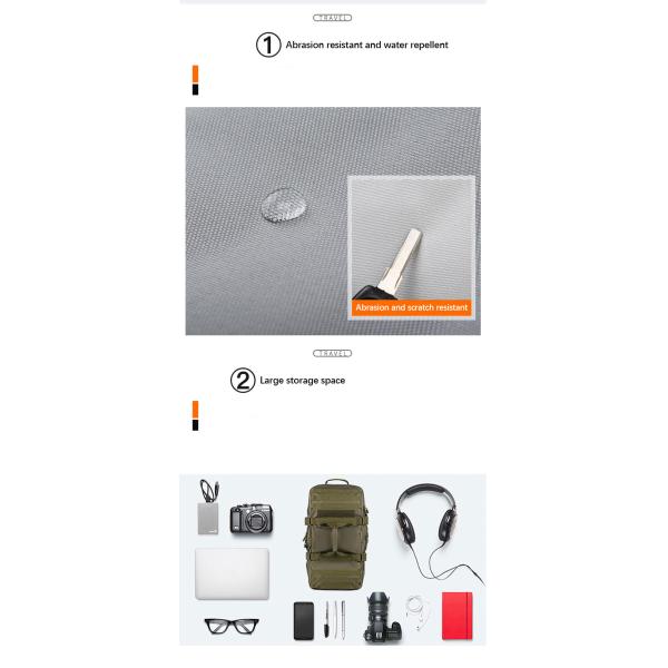 Multi Color Waterproof Sports Backpack Mountain Climbing Backpack Rain Cover Included