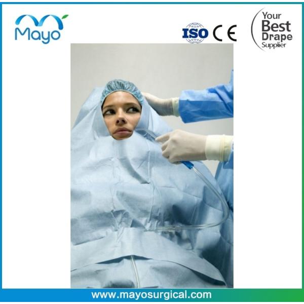 ENT Surgery Use Disposable Surgical Facial Drape With Reinforced