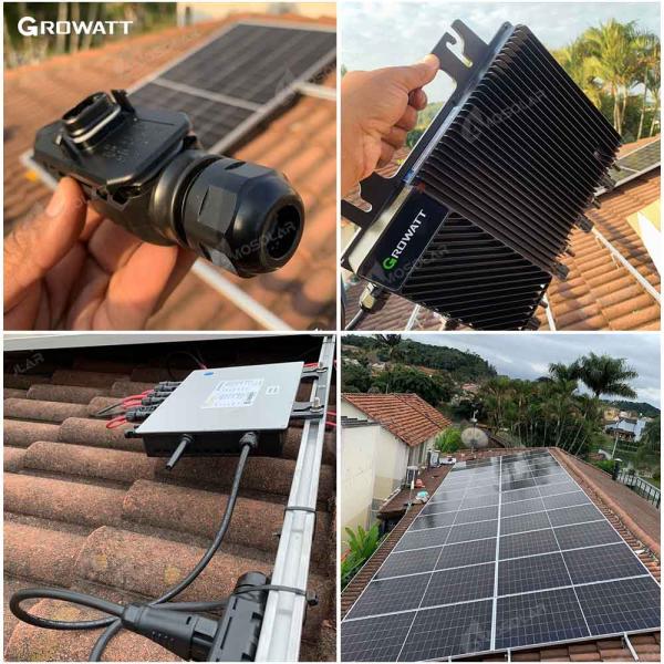 3 phase hybrid solar inverter for home Growatt 800w 2400w 3000w micro inverters solar