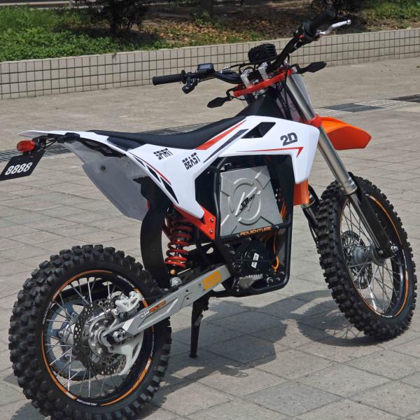 72V40Ah Lithium Battery 8000W Mid Motor Electric Motorcycle for Off Road Racing