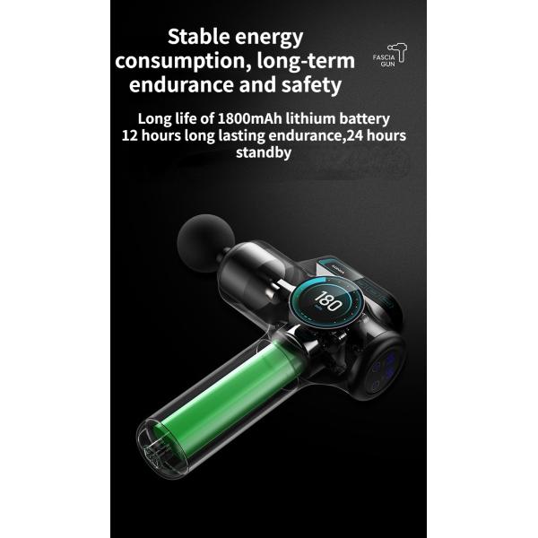 Pistola Masajeadora de Fascia de Percusión Eléctrica Vibratoria para Cuerpo, Masaje Profundo de Tejidos Musculares