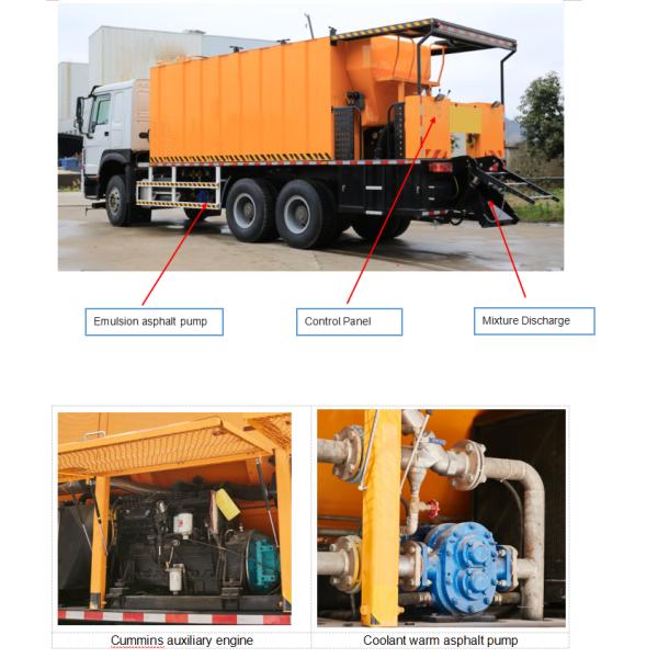 Sinotruk HOWO 8x4 Micro Surfacing Slurry Paver Pavement Asphalt Truck Machine
