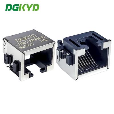 Connecteur RJ45 1X1 8P8C Plaque Encastrée 8.6 3U Interface RJ45 Connecteur CMS DGKYDCB861188GWA6SB3133
