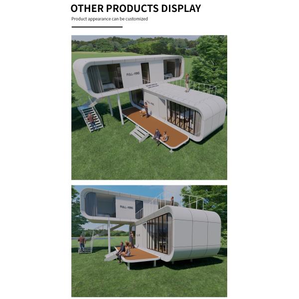 Modern Design Container Houses Prefab Tiny Mobile Homes with Fiber Cement Board Floor