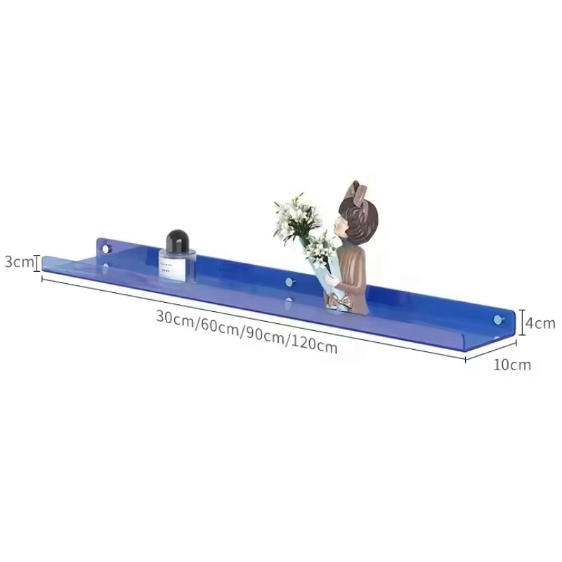 Custom Single-Tier Acrylic Display Rack for Kitchen Bathroom Partition Living Room Storage for Household Use Includes Pot Holder