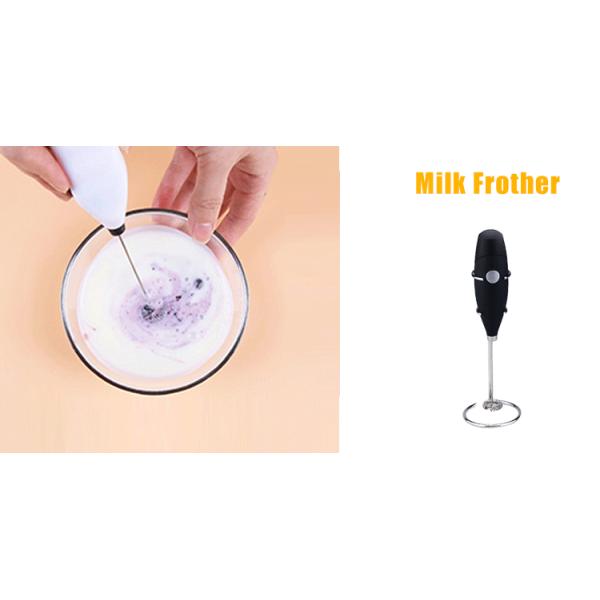 2023 Battery Operated Stainless Steel Whisk Electric Coffee Frother for Milk Frothing